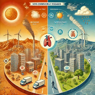 How is The impact of climate change on non-communicable diseases ?